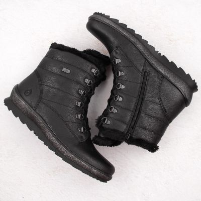17. Remonte W RKR629B isolierte Lederstiefelette, schwarz