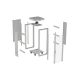 29. LANBERG Standschrank 19" 42U 600x600 Graue Glastür LCD (Flatpack) V2