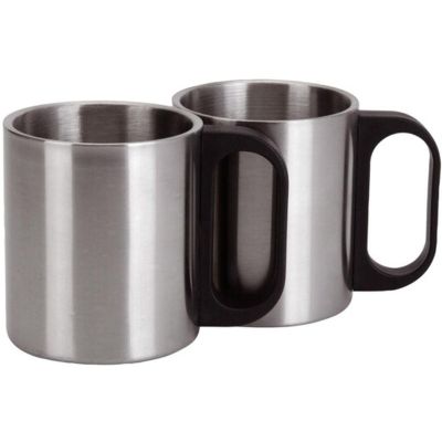 7. 1000-ml-Reisethermoskanne mit 2 Bechern, silberfarben