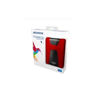 2. Externe Festplatte ADATA HD650 (1 TB; 2,5"; USB 3.2; rot)