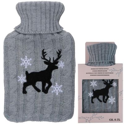 10. GUMMI-WÄRMWASSERFLASCHE MIT ALPINA-HÜLLE 0,7L RENTIER