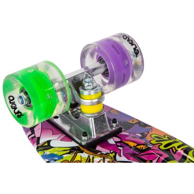 14. PLASTIK-SKATEBOARD 22 ZOLL ENERO GRAFFITI LED 1030852