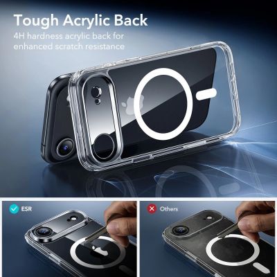 7. ESR Classic Hybrid MagSafe + Panzerglas-Set für iPhone 17 Air – Klar