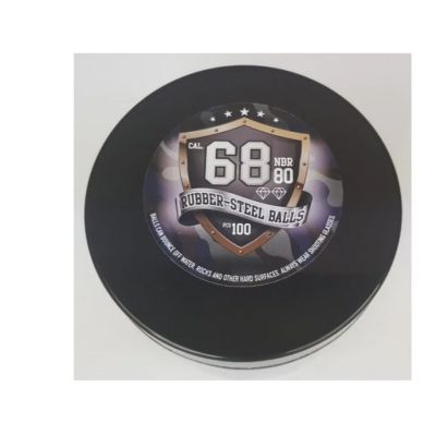 3. Guard Power Gummi-Metall-Geschosse, Kal. 68, 100 Stk.