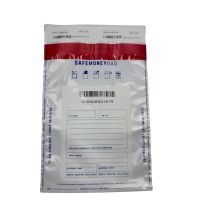 SAFEMONEYBAG Transparente Schließfachumschläge B5 (190 mm x 260 mm + 35 mm), 100 Stück pro Packung