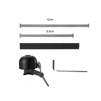 2. Rockbros 15-1BBK Retro-Fahrradklingel – Schwarz