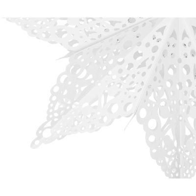 3. Papierdekoration Schneeflocke, Durchmesser 64 cm, Weiß Deluxe