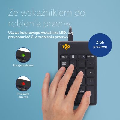 15. R-Go Tools Numpad Break USB juodas