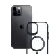 13. 3mk Satin Armor MagCase Hülle mit MagSafe für iPhone 12 Pro Max – transparent mit schwarzem Rahmen