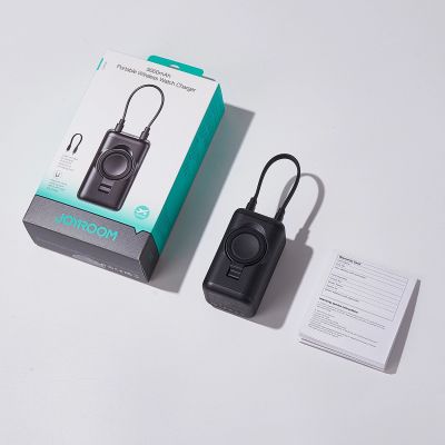 6. Joyroom JR-W13 5000 mAh Wireless Power Bank für Apple Watch + USB-C und Lightning – Schwarz