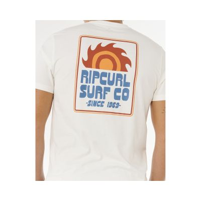 4. RIP CURL Pacific Rinse Sunrise T-Shirt Herren Weiß