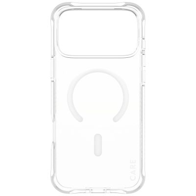 3. CARE by PanzerGlass Modisches Samba Case mit weißem MagSafe für iPhone 17 Pro Max - Transparent