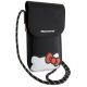 3. Hello Kitty Leder Hiding Kitty Cord Tasche – Schwarz