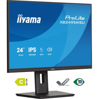 iiyama ProLite XB2495WSU-B1 Computermonitor 61,2 cm (24,1 Zoll) 1920 x 1200 px Full HD LCD Schwarz