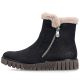 3. Gefütterte schwarze Damen-Ankle-Boots Rieker Y3481-01
