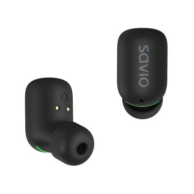 4. SAVIO Kabellose Bluetooth 5.1 IPX5 Kopfhörer TWS-09
