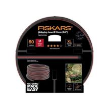 Fiskars 1027111 Gartenschlauch 50 m über dem Boden Schwarz, Rot