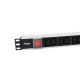 2. Equip 333318 PDU 12-fach Stromverteilereinheit 1HE Schwarz, Silber