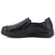 3. Bequeme Damen-Slipper aus Leder, schwarz, Vinceza 107241