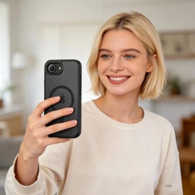 5. Tech-Protect BasicMag MagSafe Hülle für iPhone 16e / 17e - Schwarz