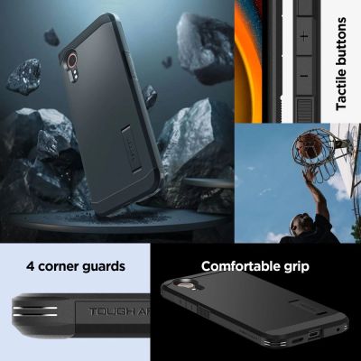 11. Spigen Tough Armor Hülle für Samsung Galaxy XCover 7 - Schwarz