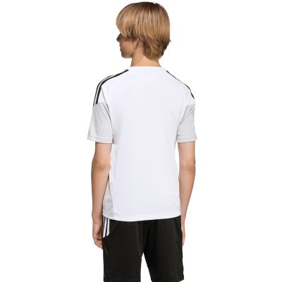 6. adidas Tiro 26 Wettkampf-Trainingsshirt für Kinder, weiß und schwarz, KA7603