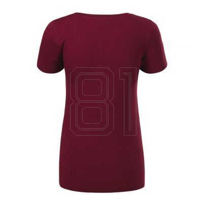 3. Malfini Action V-Ausschnitt T-Shirt W MLI-70186 Granatrot
