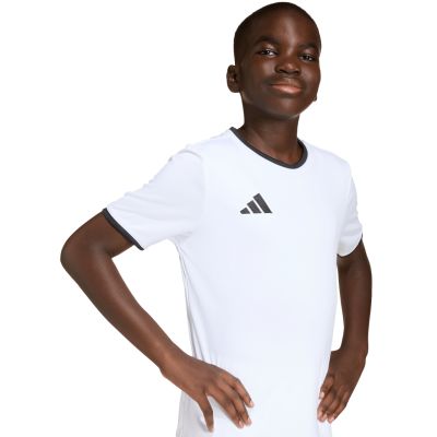 7. adidas Entrada 26 Jersey für Kinder weiß und schwarz JZ2532