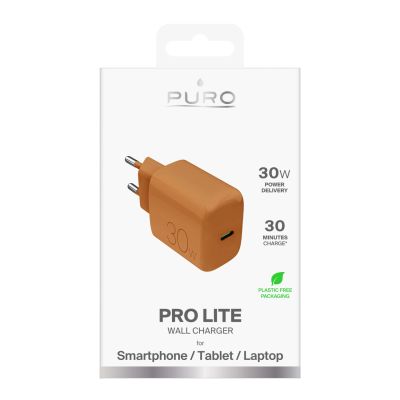 2. Puro Pro Lite 30W USB-C Wandladegerät – Orange