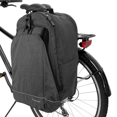 3. Wozinsky Fahrrad-Gepäckträgertasche, Fahrradrucksack mit Rahmen, 2-in-1, 40l, schwarz (WBB33BK)