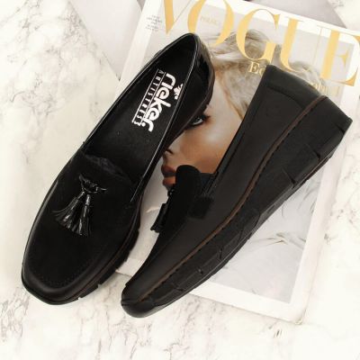 5. Rieker W RKR395 schwarze Keilschuhe