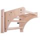 20. Turn-Wandbarren aus Holz und Metall mit 4 Griffen und passender Holzbank, 211 W