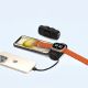 10. Wozinsky WF16-YLS 5000 mAh 15 W Lightning Mini-Powerbank mit integriertem USB-C-Kabel und Apple Watch Ladegerät – Schwarz