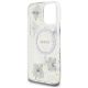7. Guess Resin Flowers MagSafe Hülle für iPhone 16 Pro - Lila