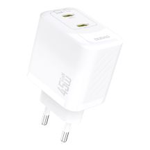 Dudao A28PEU PD 45W GaN 2xUSB Wandladegerät - Weiß