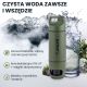 7. Extralink PURISOO+ Flasche mit Filtersystem und Pumpe, 400 ml, UF + ACF Filter, Wasserfilterflasche 0,4 l, Grün, Oliv