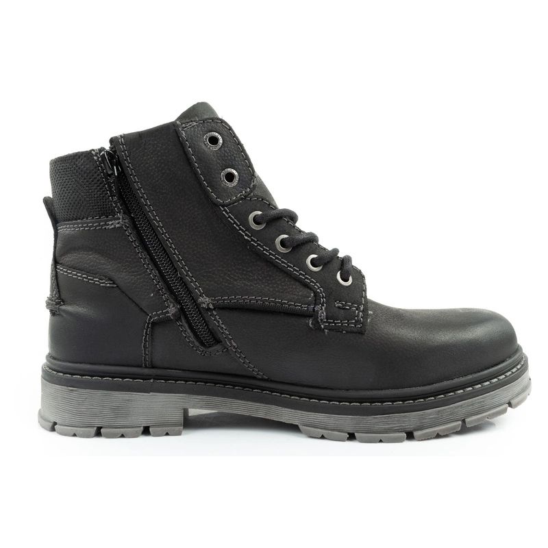 4. Wrangler Allan Mid Herrenstiefel Chelsea Boots Elegantes Leder Schwarz