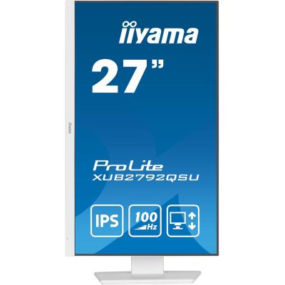 3. iiyama ProLite XUB2792QSU-W6 Computermonitor 68,6 cm (27") 2560 x 1440 px Wide Quad HD LED Weiß