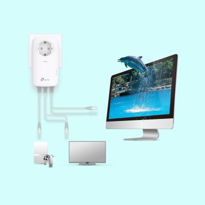 3. TP-Link TL-PA8033P KIT Netzwerkadapter für PowerLine 1300 Mbit/s Kabelgebundenes LAN Weiß 2 Stück.