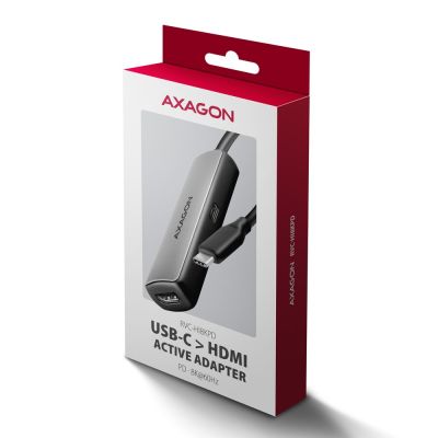8. Axagon RVC-HI8KPD, USB-C auf HDMI 2.1 Reduzierer/Adapter, 8K/60Hz, 4K/144Hz, HDR10+, PD100W, 0,16 m USB Typ-C HDMI + USB Typ-C