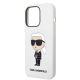 6. Karl Lagerfeld KLHCP14LSNIKBCH iPhone 14 Pro 6.1" Hardcase weiß/weiß Silikon Ikonik