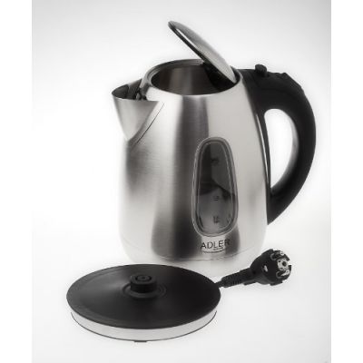 4. Adler AD1223 Wasserkocher (2000W 1,7l; silber)