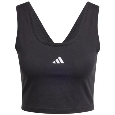 8. adidas Essentials Baumwoll-T-Shirt mit kleinem Logo W JE1321