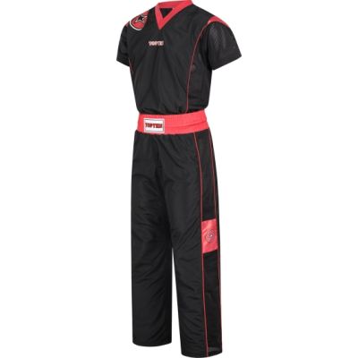 3. TOP TEN „Star Edition“ Pointfighting-Outfit schwarz und rot (WAKO APPROVED neu)