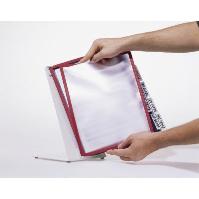 7. Robuster VARIO Drehbinder für Schreibtische, Hochformat, A4