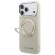2. Karl Lagerfeld Ring Stand 360 Saffiano Classic Logo MagSafe Hülle für iPhone 18 Pro Max / 17 Pro Max - Beige