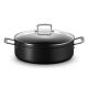 Le Creuset gehärtete antihaftbeschichtete Sauteuse mit Glasdeckel 28 cm