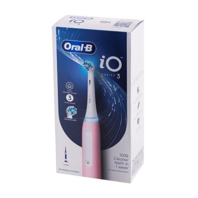 12. Elektrische Zahnbürste Braun Oral-B iO 3 PINK - magnetische Zahnbürste
