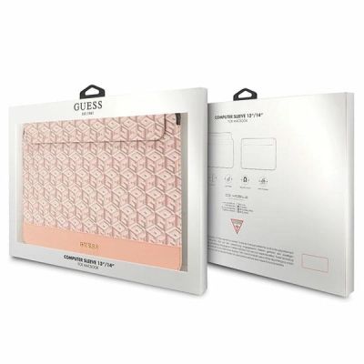 4. Guess GCube Stripes Tasche für einen 14-Zoll-Laptop – Rosa