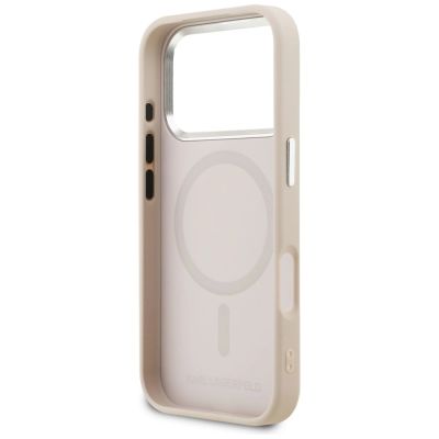 7. Karl Lagerfeld K Head Point Logo MagSafe Hülle für iPhone 17 Pro Max – Pink